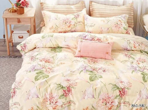 КПБ евро сатин в коробке Satin de Luxe SK Клео <861-SK>