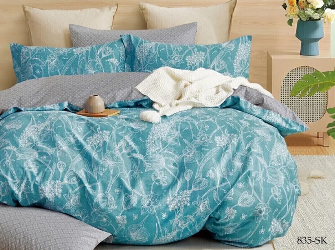 КПБ евро сатин в коробке Satin de Luxe SK Клео <835-SK>