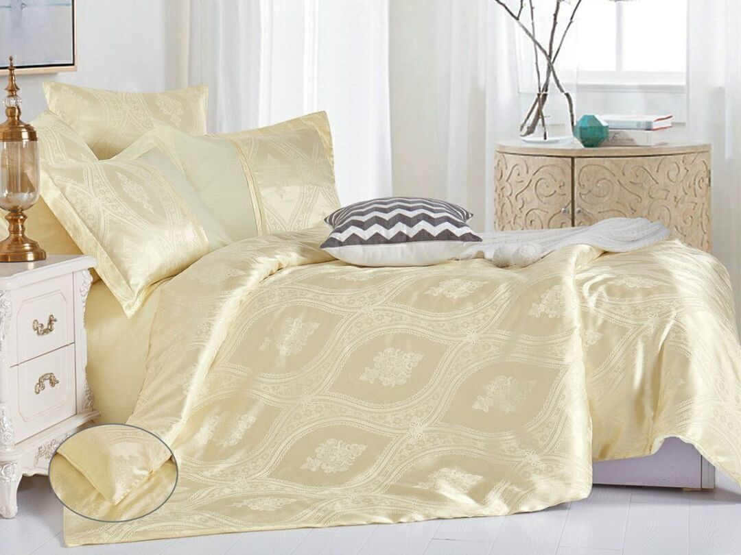 КПБ евро сатин-жаккард Satin Jacquard SG Клео <SG-111 Скидка>