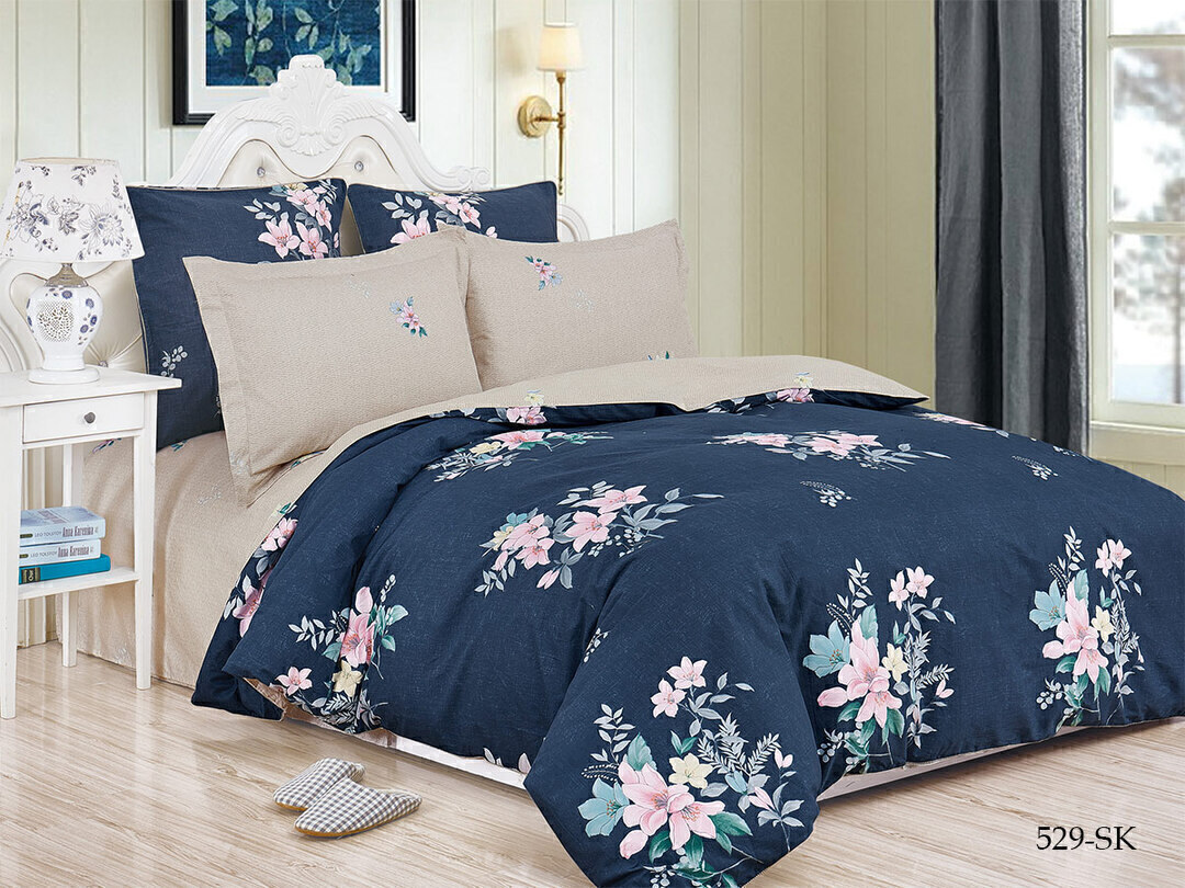 КПБ евро сатин в коробке Satin de Luxe SK Клео <529-SK>
