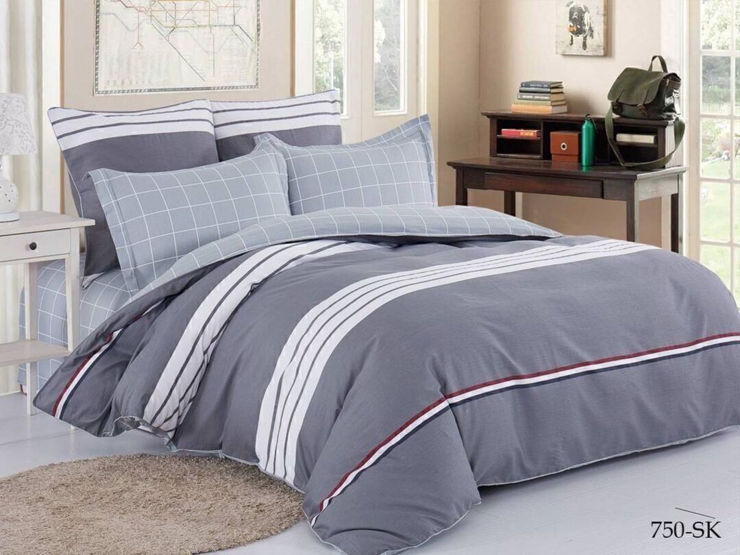 КПБ евро сатин в коробке Satin de Luxe SK Клео <750-SK>