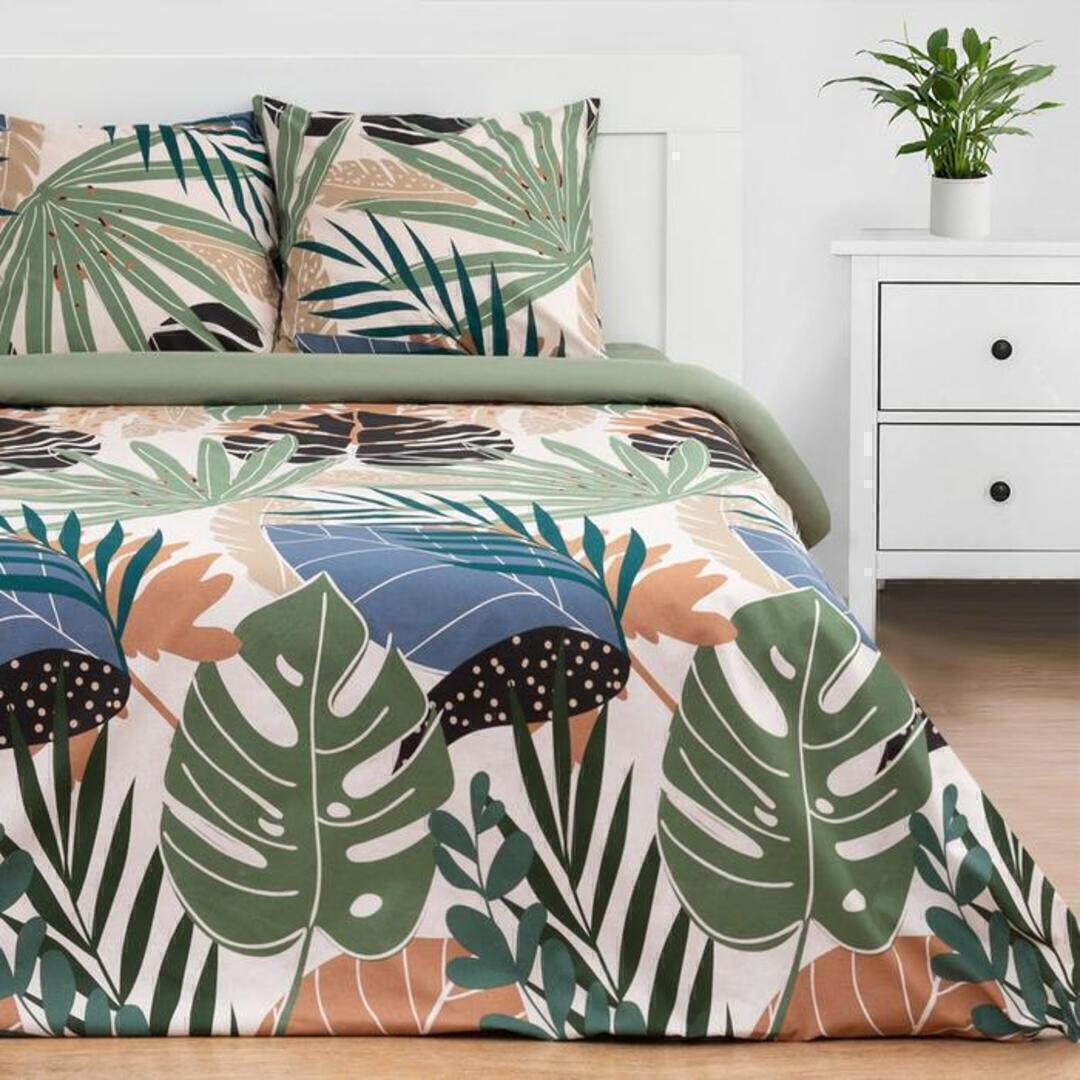 КПБ 1,5сп поплин Этель <Colored tropics-2, нав.70*70-2шт>