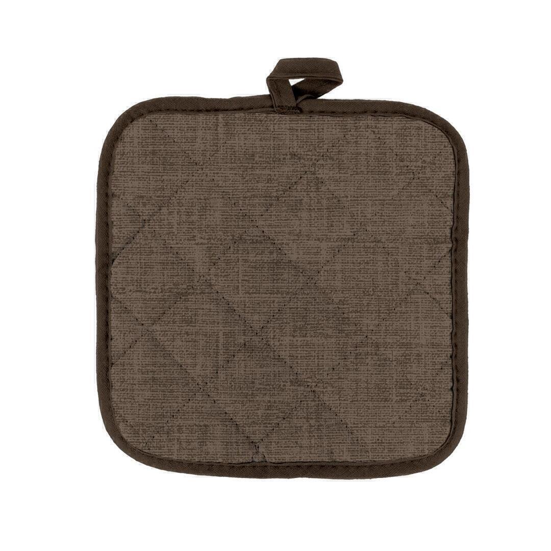 Прихватка рогожка 18*20 Венге/Wenge <775105  Juliet coffe рис 60008-10 >