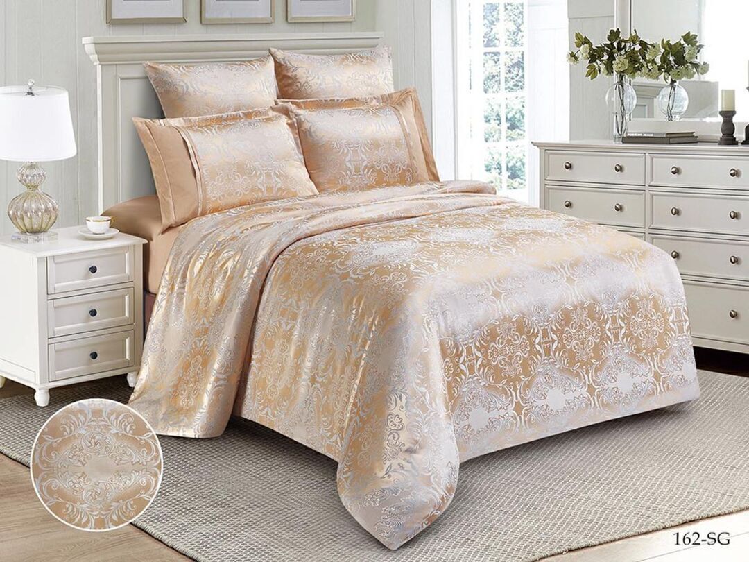 КПБ евро сатин-жаккард Satin Jacquard SG Клео <SG-162>