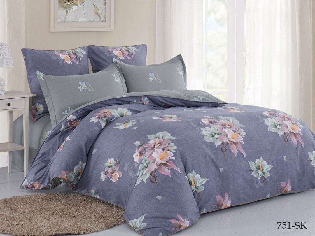КПБ 1,5сп сатин в коробке (нав 70*70) Satin de Luxe SK Клео <751-SK>