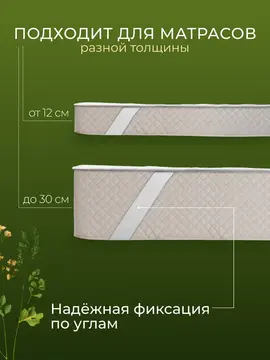 Наматрасник овечья шерсть микрофибра Реноме