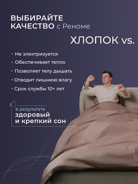 Одеяло верблюжья шерсть тик Реноме